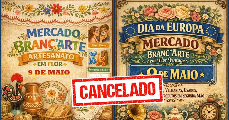 Braga: Mercado BRANC’ARTE cancelado devido às condições climatéricas