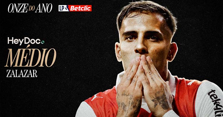 Zalazar no Onze do Ano da I Liga