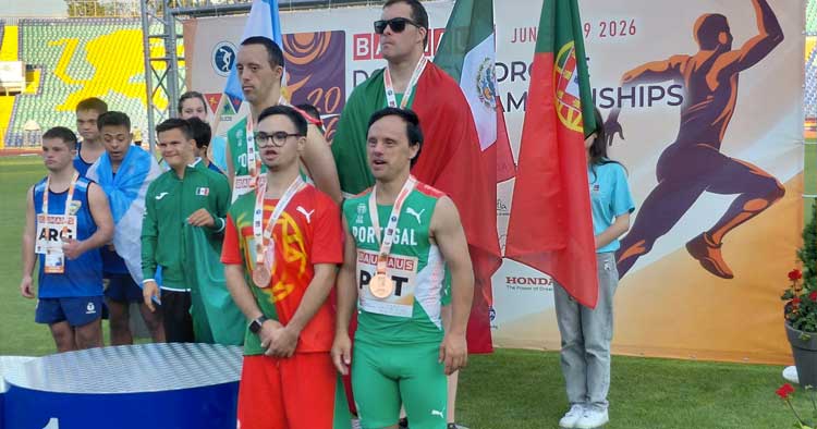 Guimarães: Atleta da CERCIGUI conquista o bronze no Mundial de Atletismo para atletas com Síndrome de Down