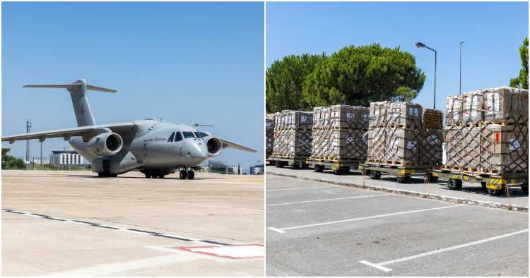 Força Aérea portuguesa manda ajuda humanitária para a Venezuela após sismos