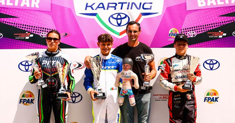 Kiko Correia leva SC Braga ao pódio no Campeonato de Portugal de Karting